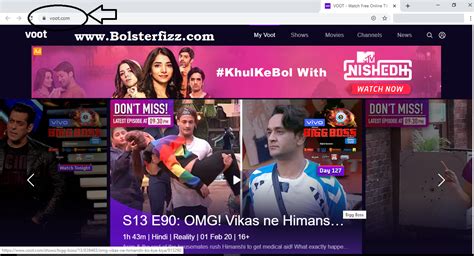 Voot official website